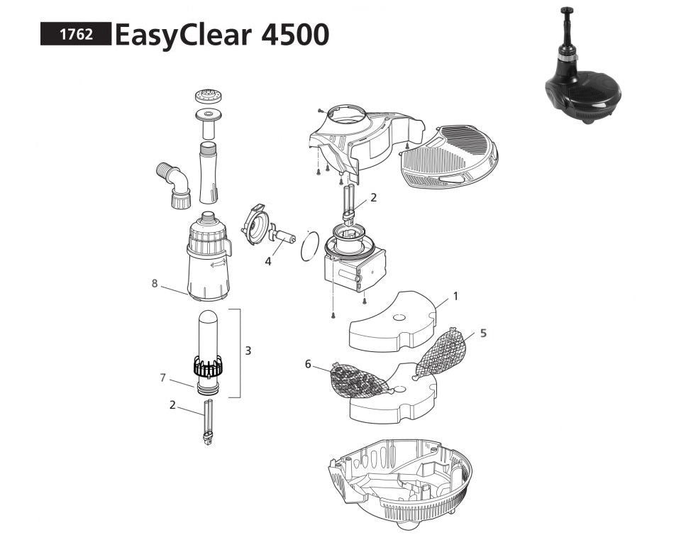 OnderdelenHozelockEasyclear4500