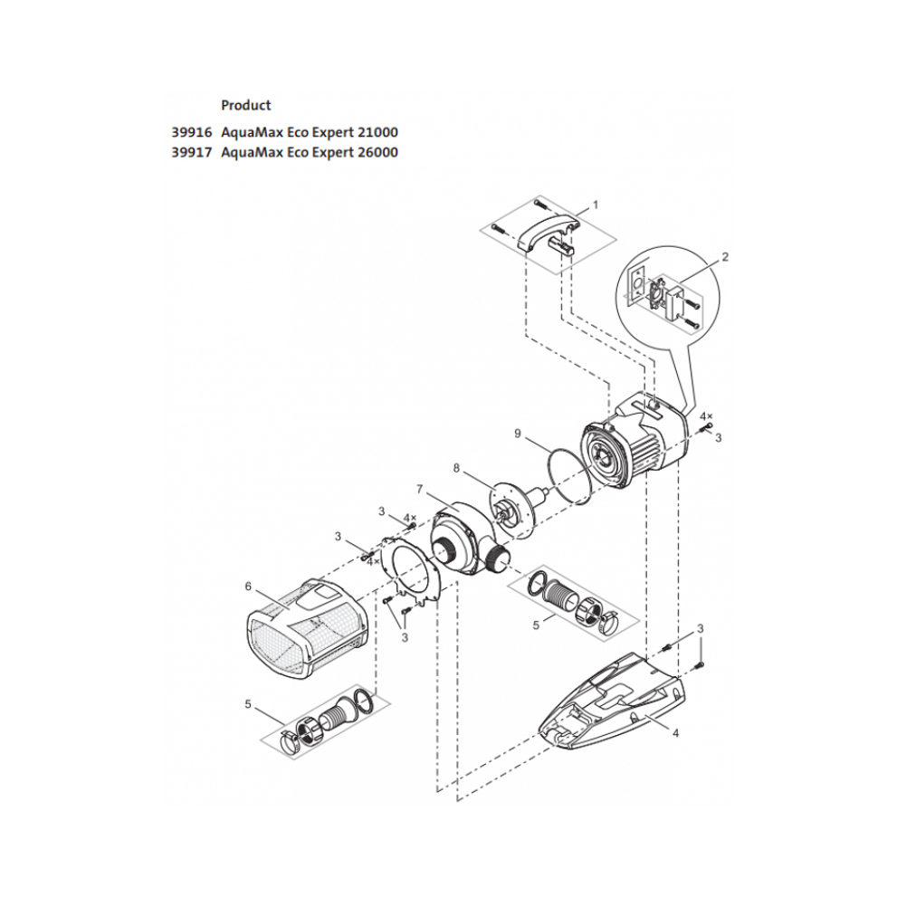 Onderdelenoaseaquamaxecoexpert44000tekening