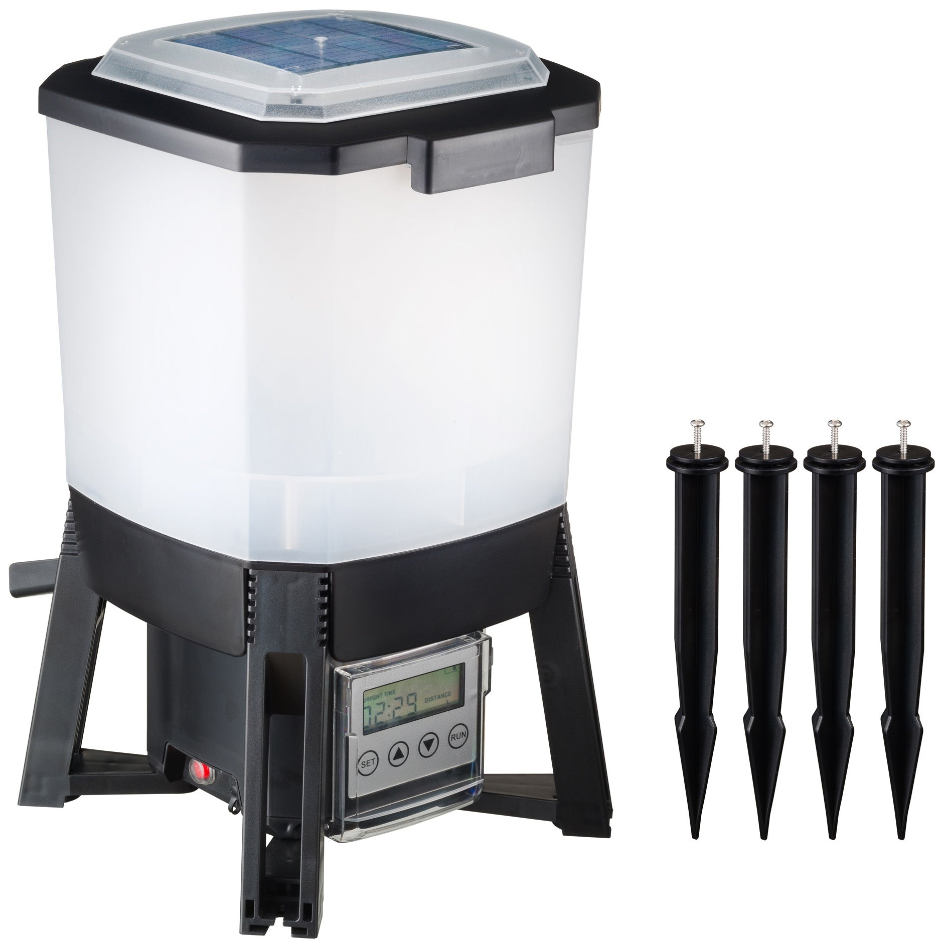 Secret Voerautomaat Vissen 6 Liter Solar met pennen