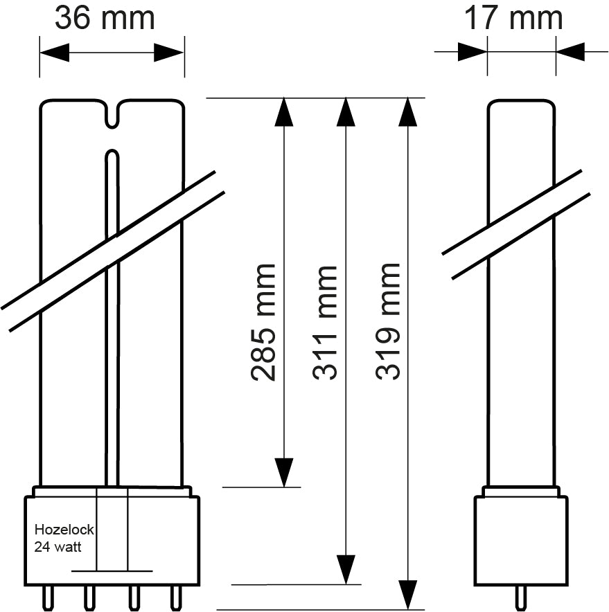 tekening-hozelock-24-watt-uv-lamp