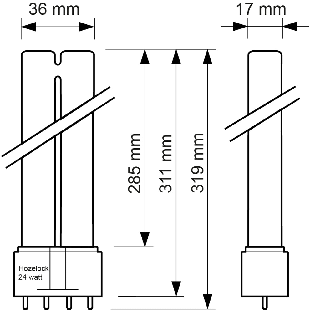 tekening-hozelock-24-watt-uv-lamp