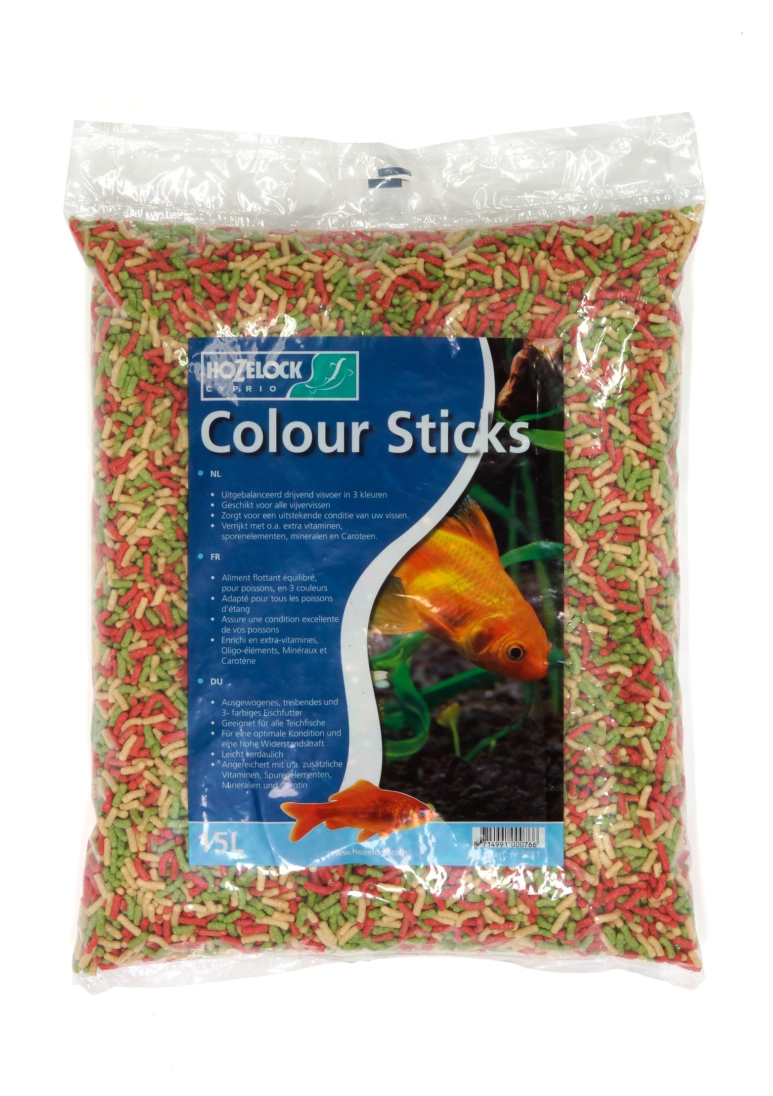 Hozelock Visvoer Sticks Mix 15 Liter