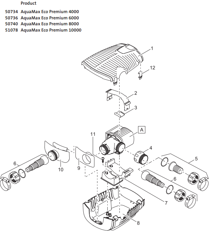 oase-aquamax-eco-premium-10000-onderdelen-tekening-01