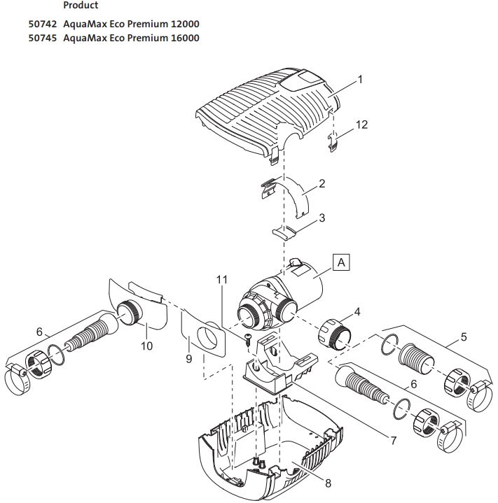 oase-aquamax-eco-premium-12000-onderdelen-tekening-01