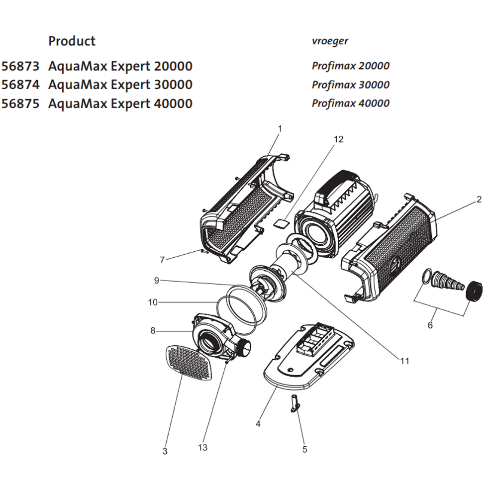 oase-aquamax-expert-40000-onderdelen-tekening