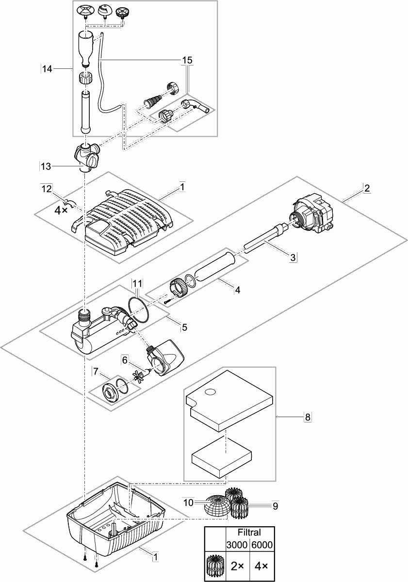 onderdelen_oase_filtral_uvc_9000_onderdelentekening